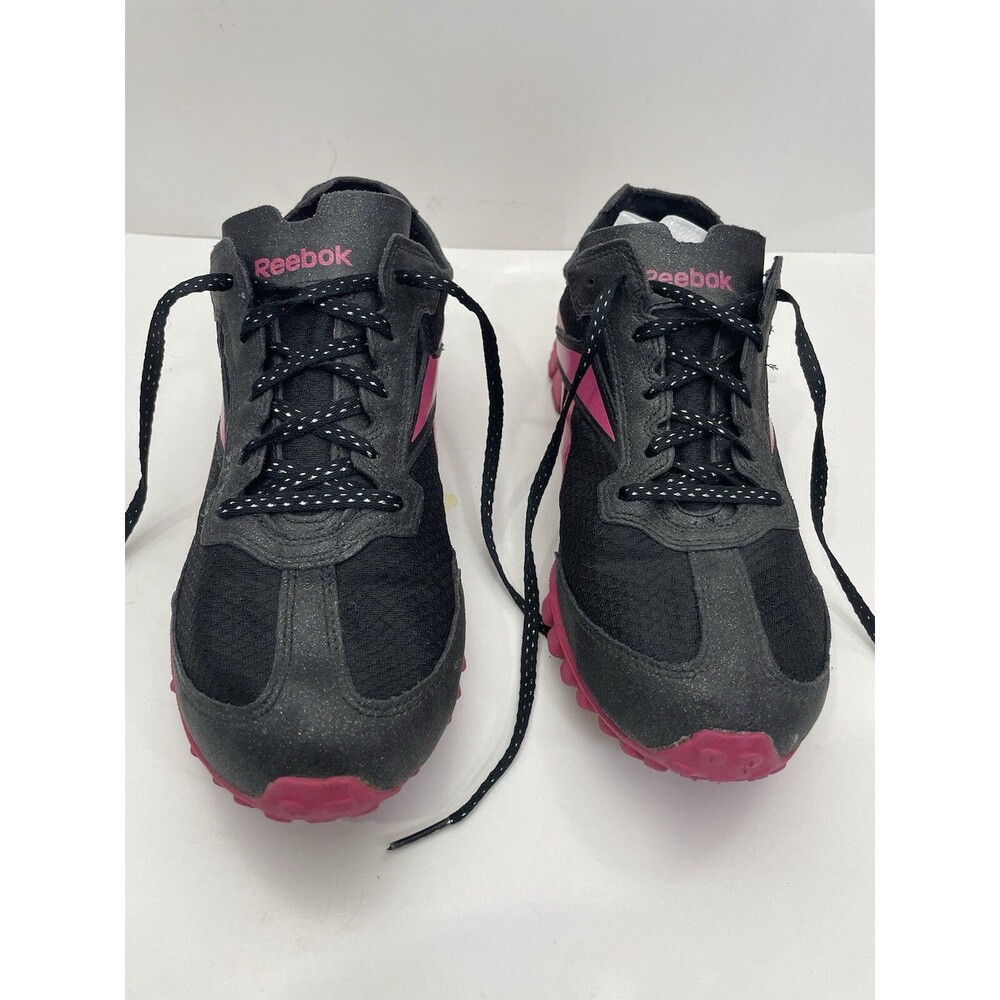 Reebok RealFlex Women’s Running Shoes Size 7 Black Pink Athletic Sneakers